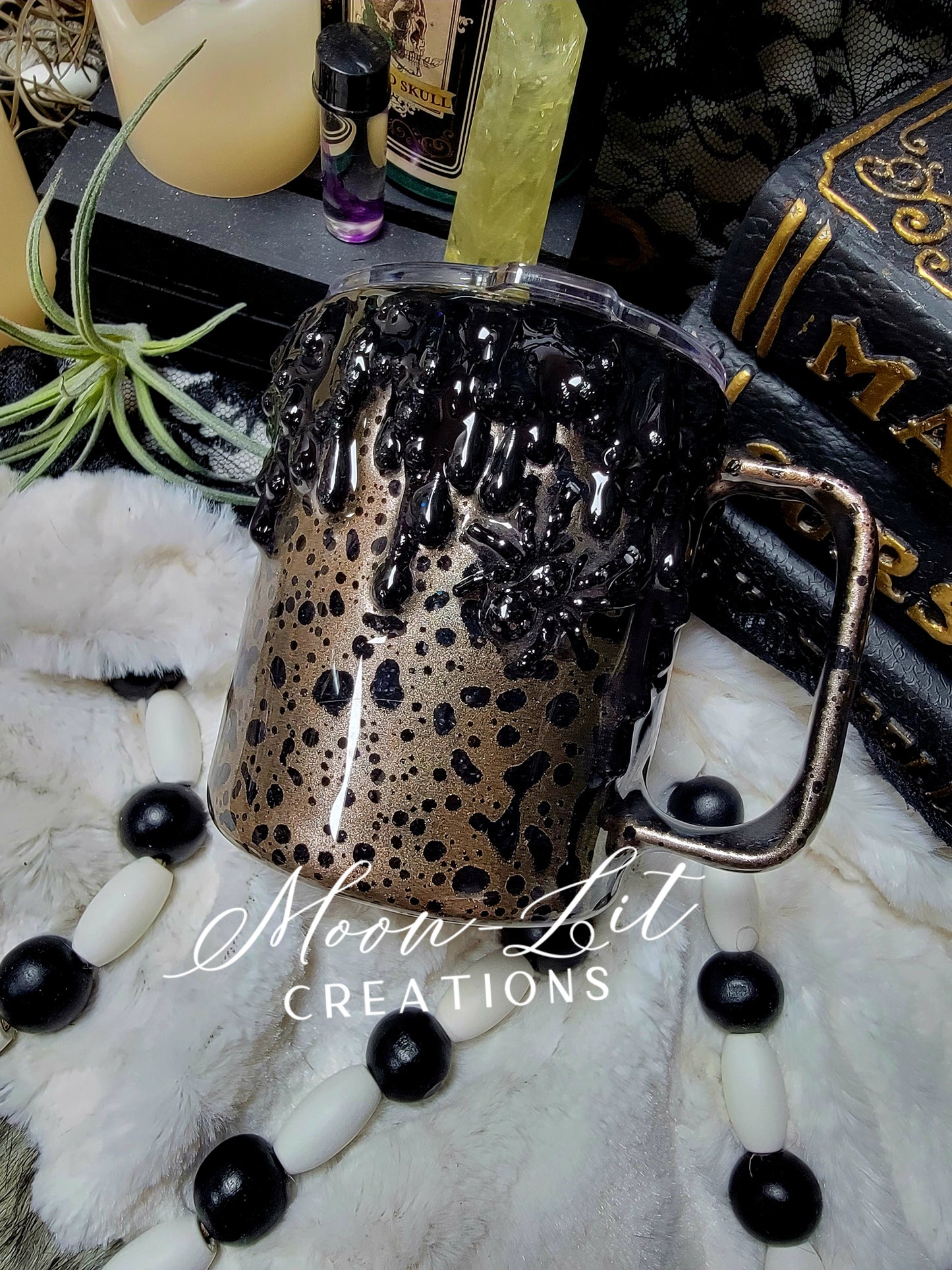 Black Flame Candle mug [Ready to Ship)