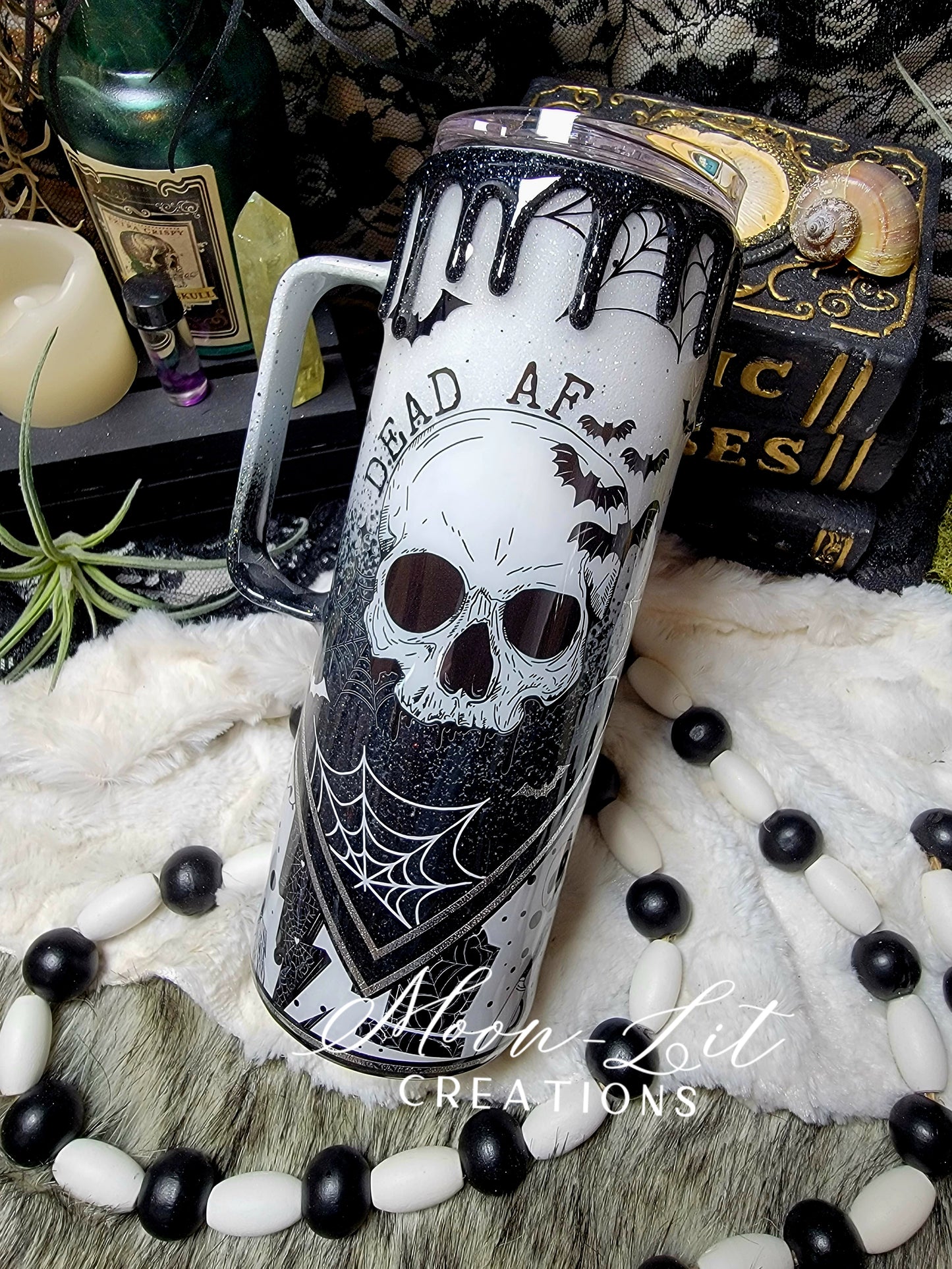 Dead AF 20oz Skinny w/handle (Ready to Ship)