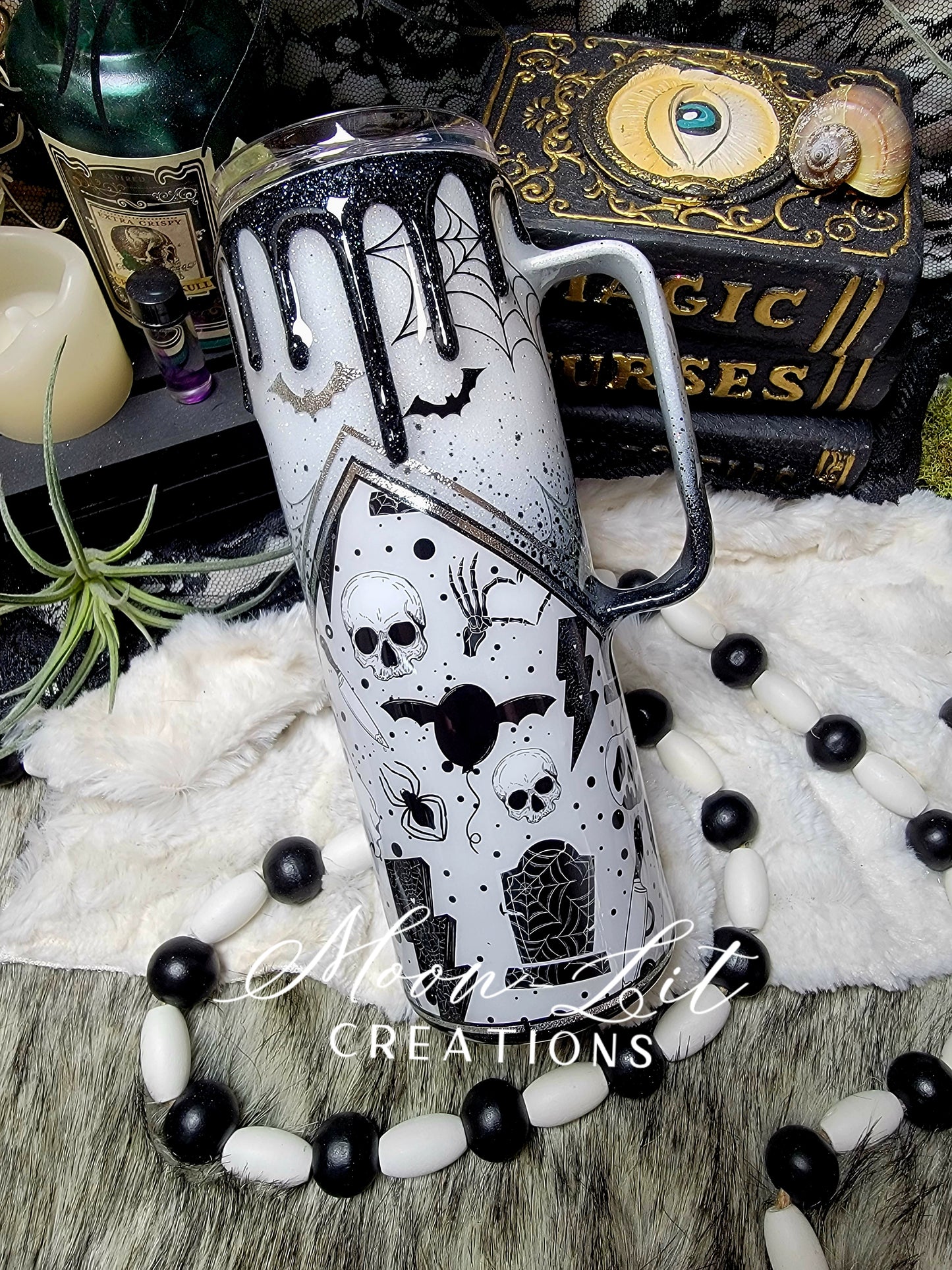 Dead AF 20oz Skinny w/handle (Ready to Ship)
