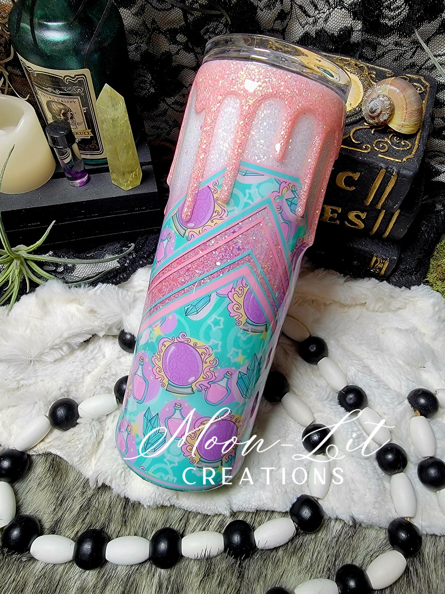 Pastel Crystal Ball 20oz Skinny cup