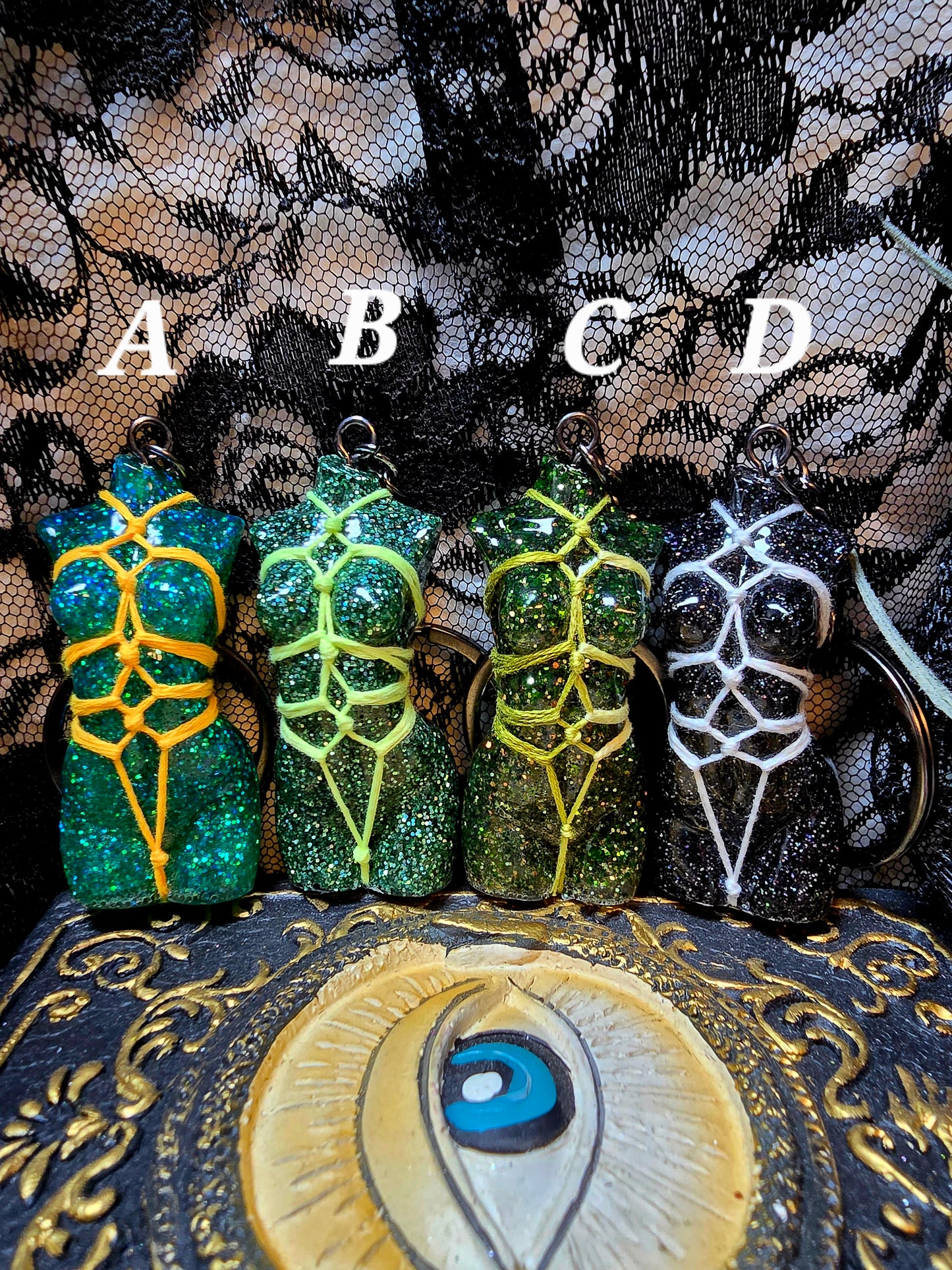 Shibari Goddess Keychain