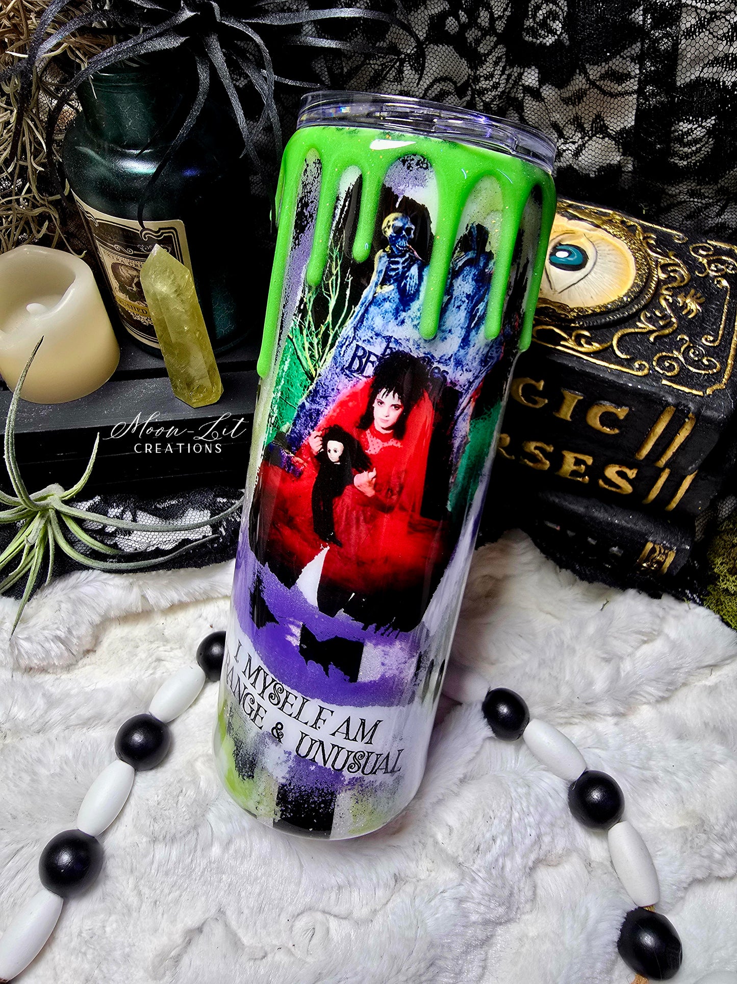 Beetle Juice Glow in the dark 20oz Cup (Ready to Ship)