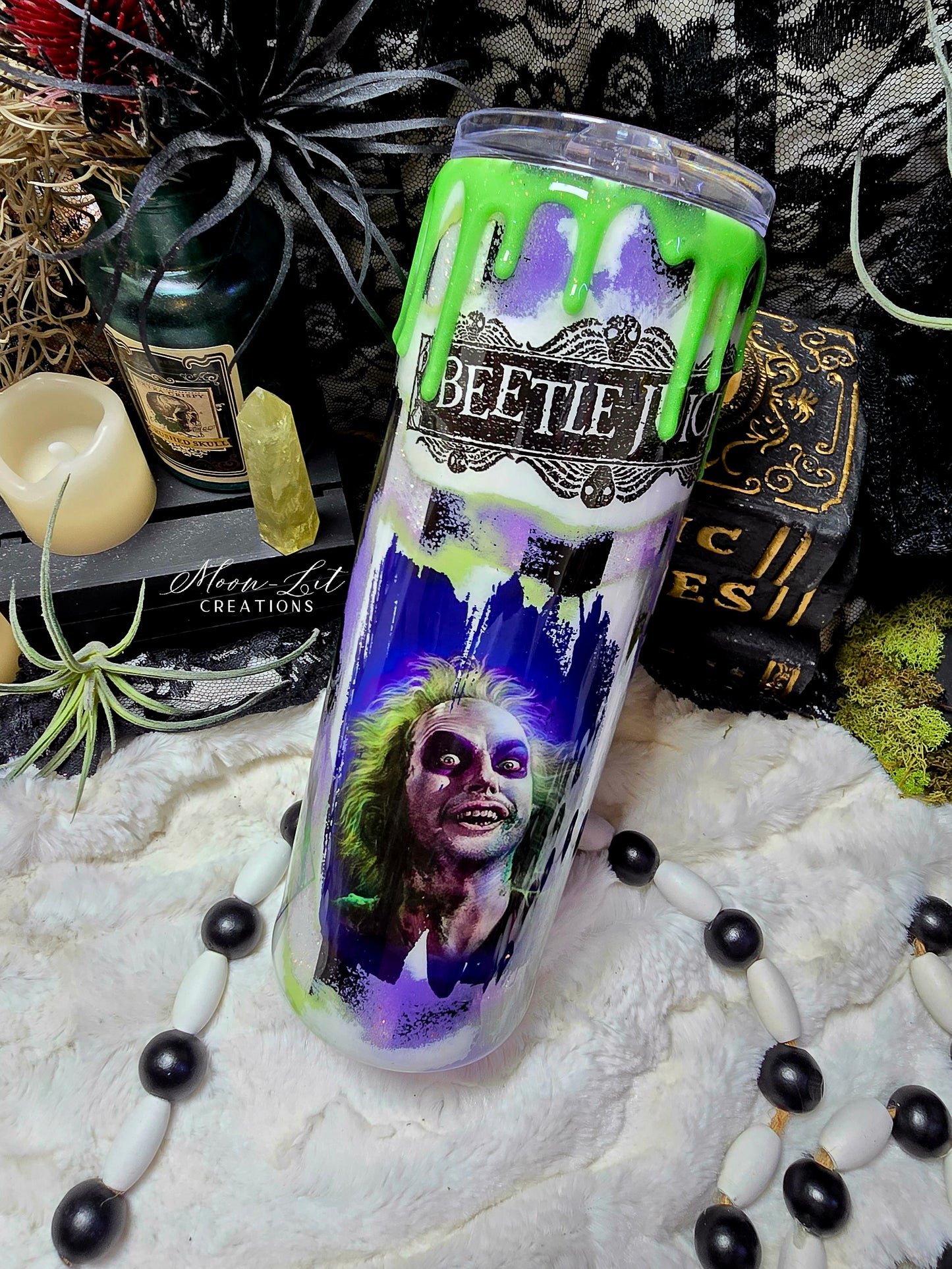 Beetle Juice Glow in the dark 30oz cup (Ready to Ship)