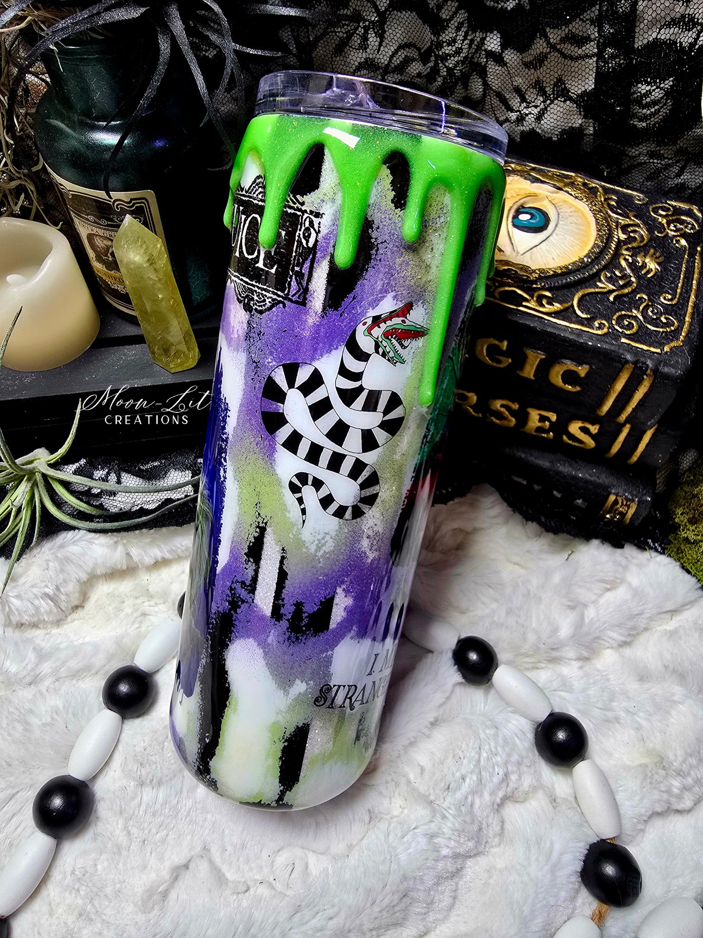 Beetle Juice Glow in the dark 20oz Cup (Ready to Ship)