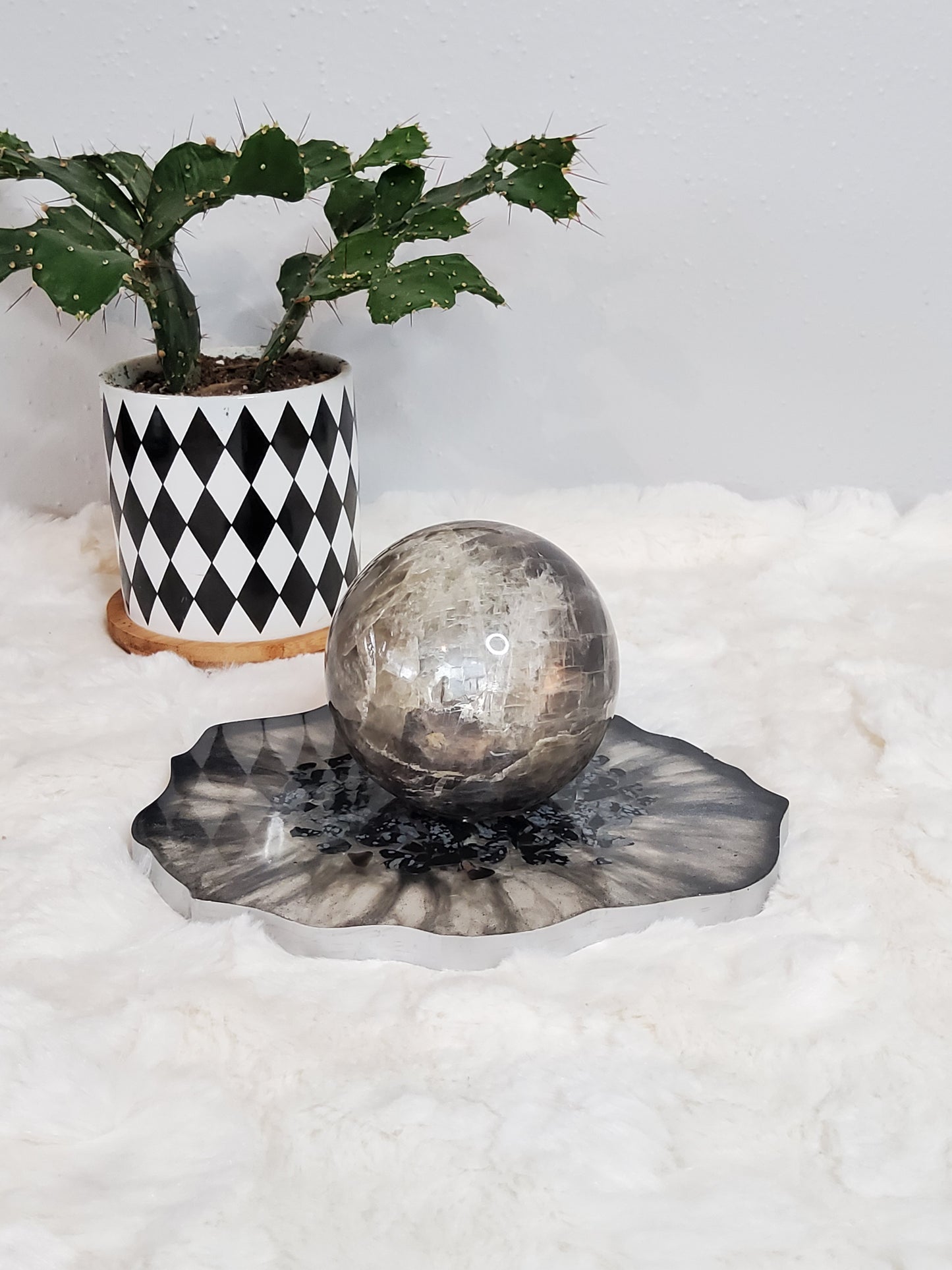 Black Moonstone Sphere