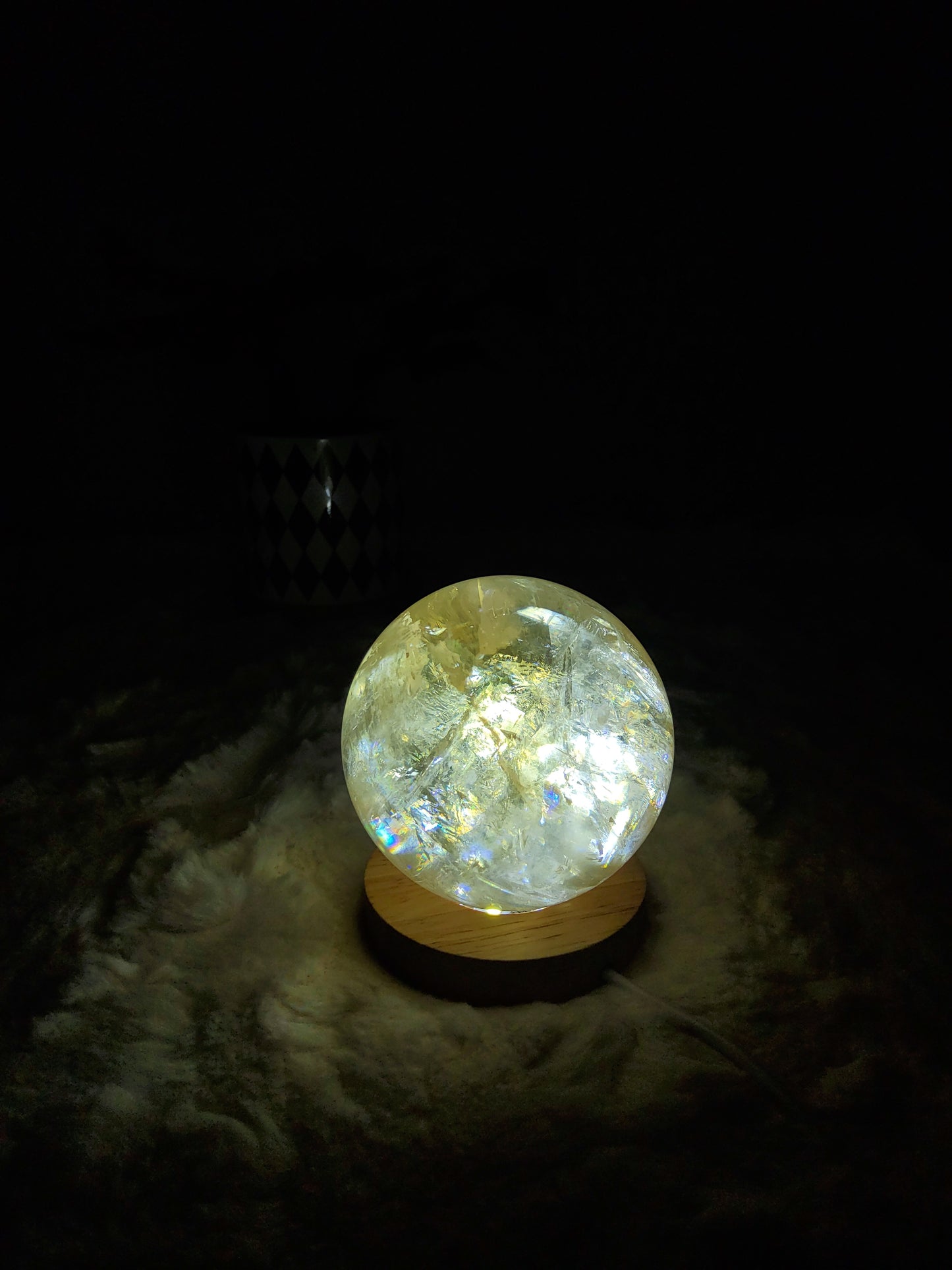Honey Calcite Sphere