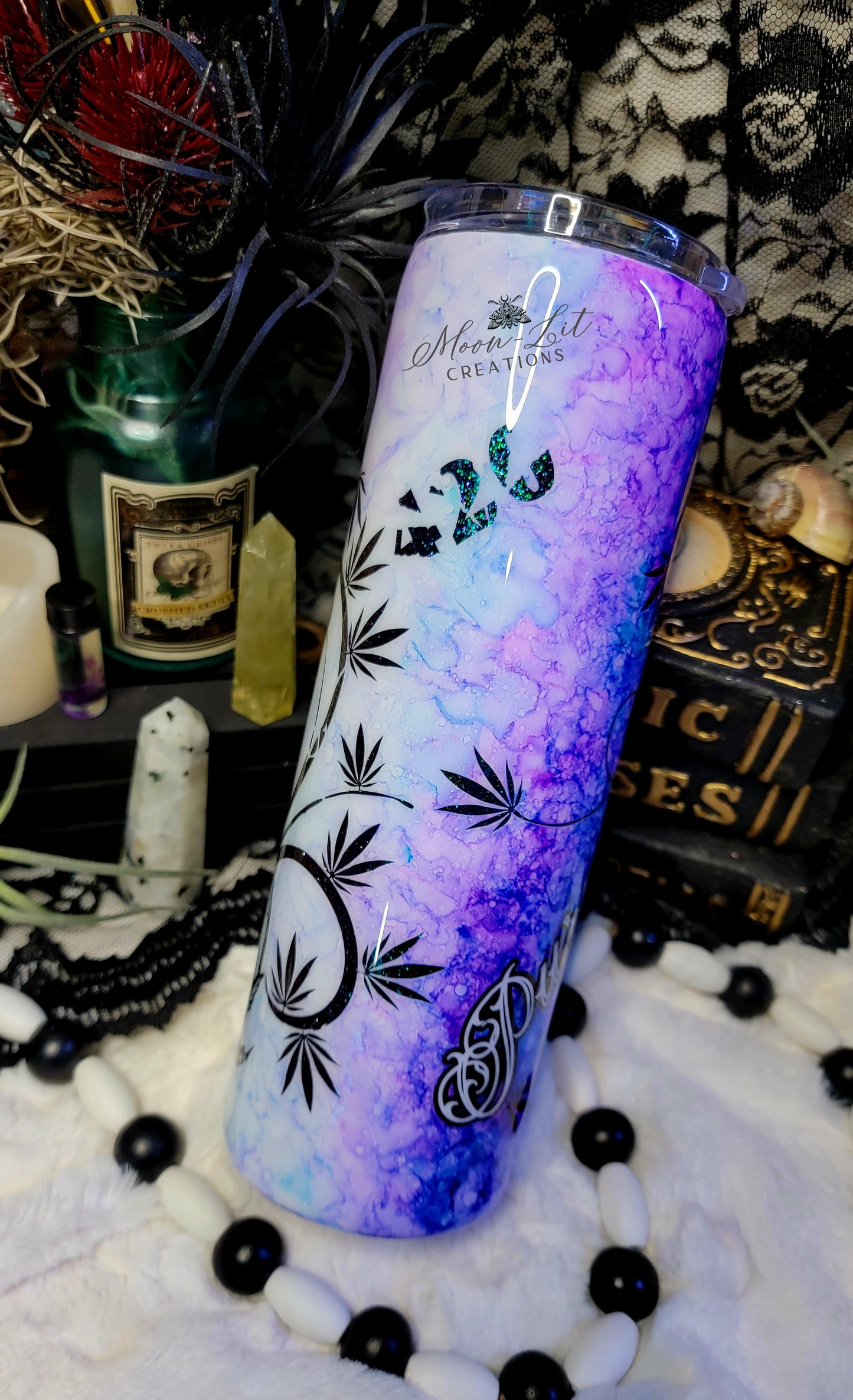 420 Watercolor Skull cup (Pre Order)