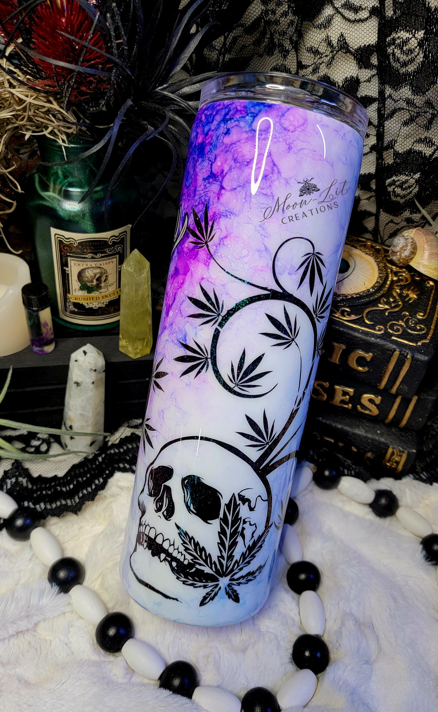 420 Watercolor Skull cup (Pre Order)