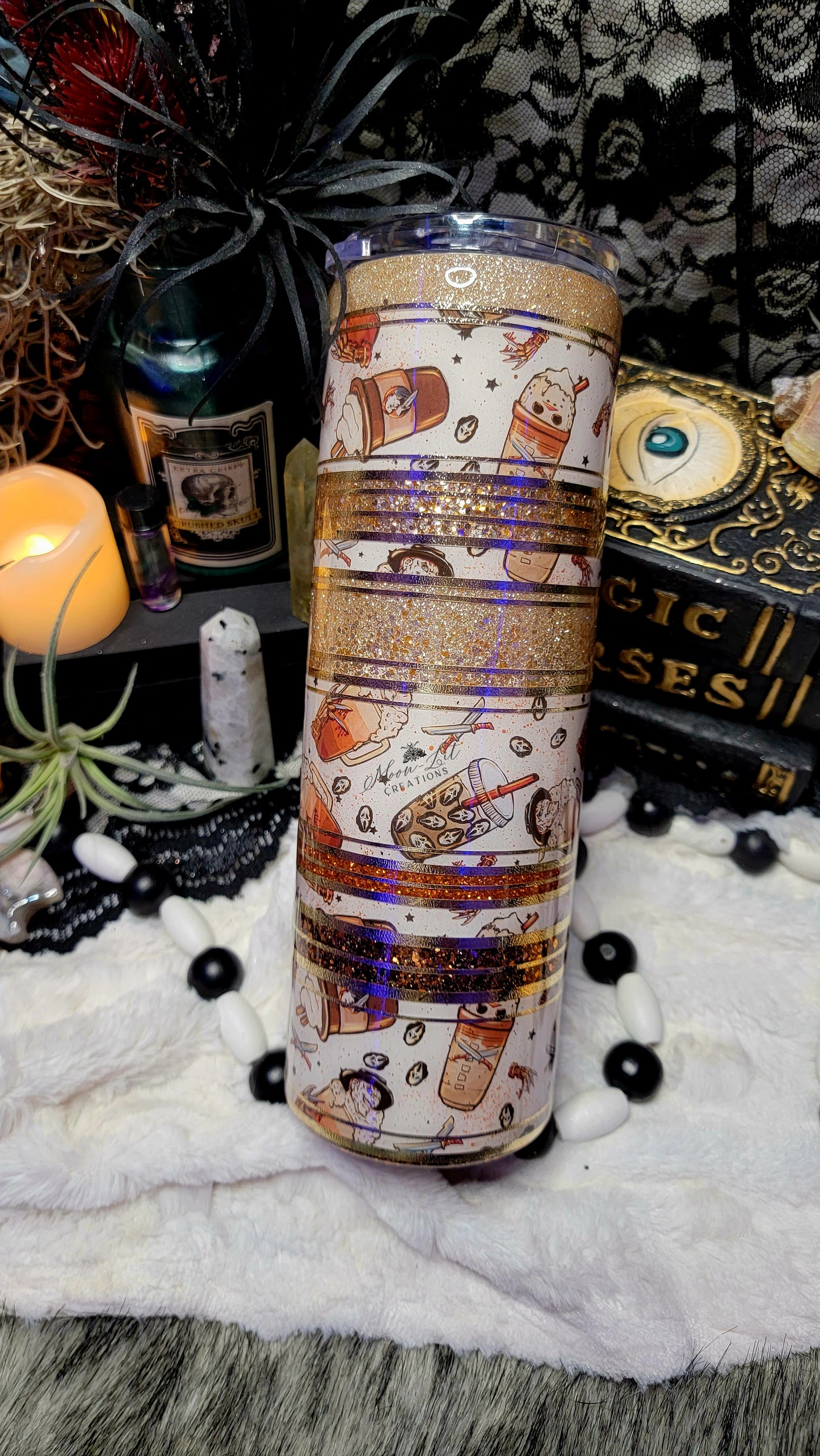 Spooky Fall 30oz Skinny cup (Ready to Ship)