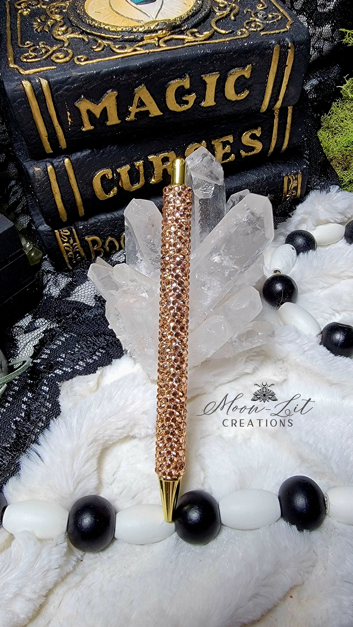 Gold Rhinestoned pen