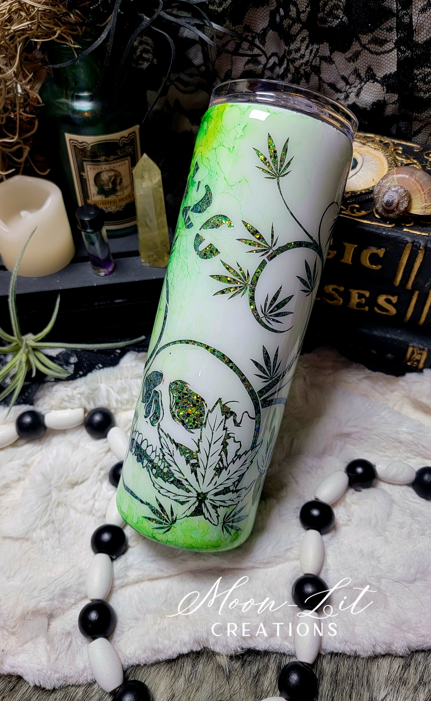 420 Watercolor Skull cup (Pre Order)