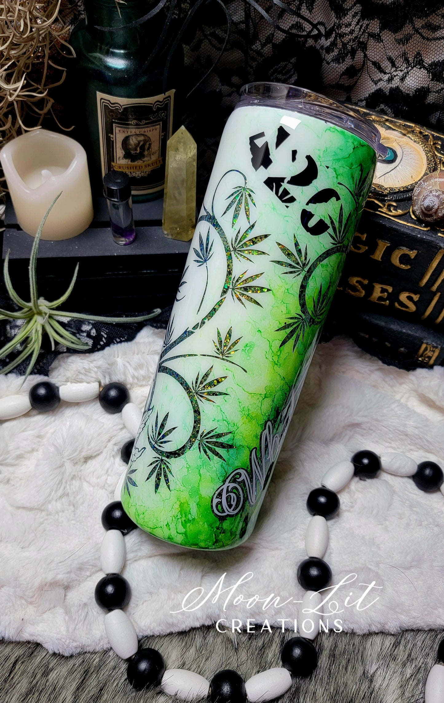 420 Watercolor Skull cup (Pre Order)