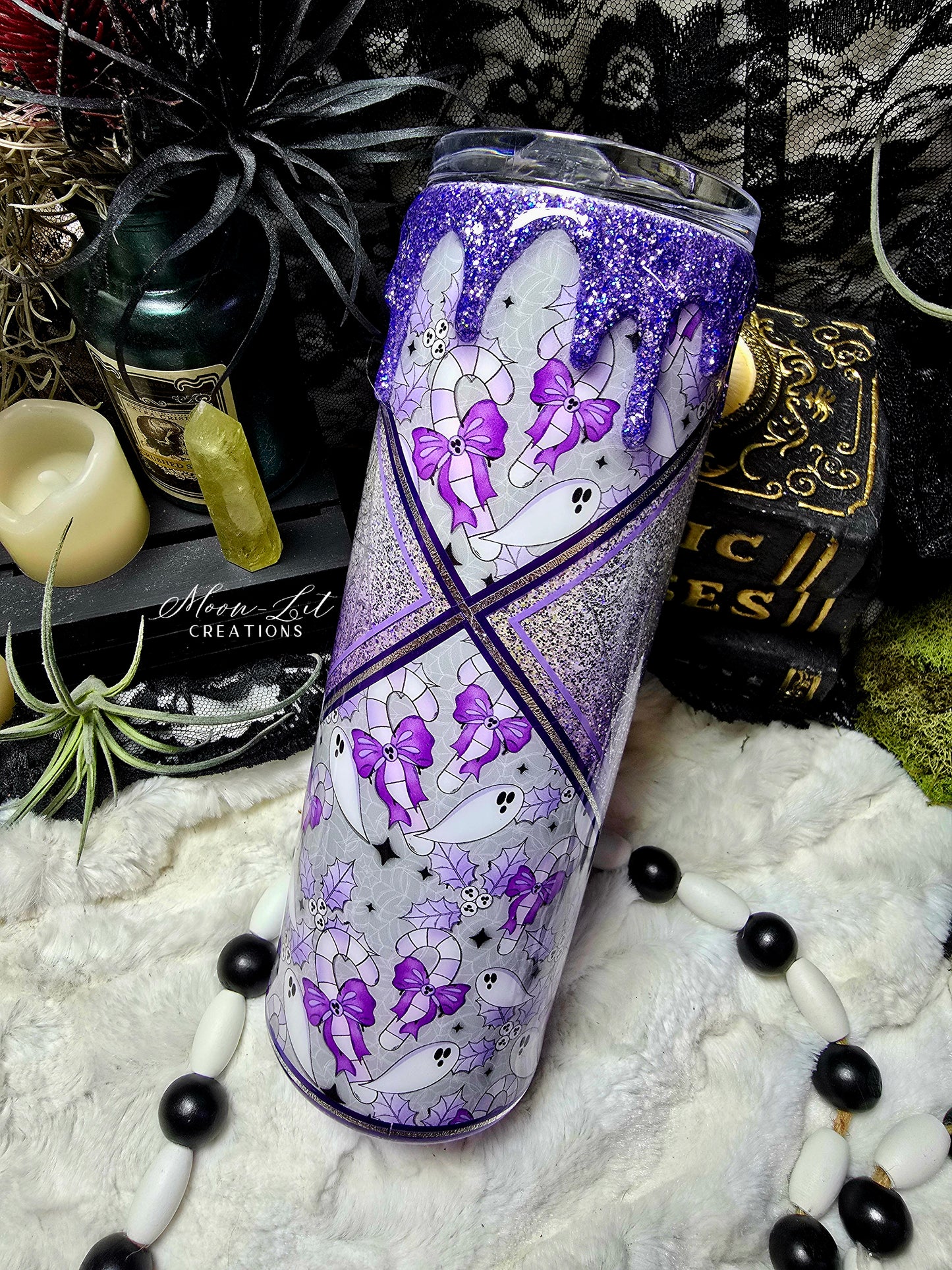 Purple Skoopy Candy Cane 30oz Cup (Ready to Ship)