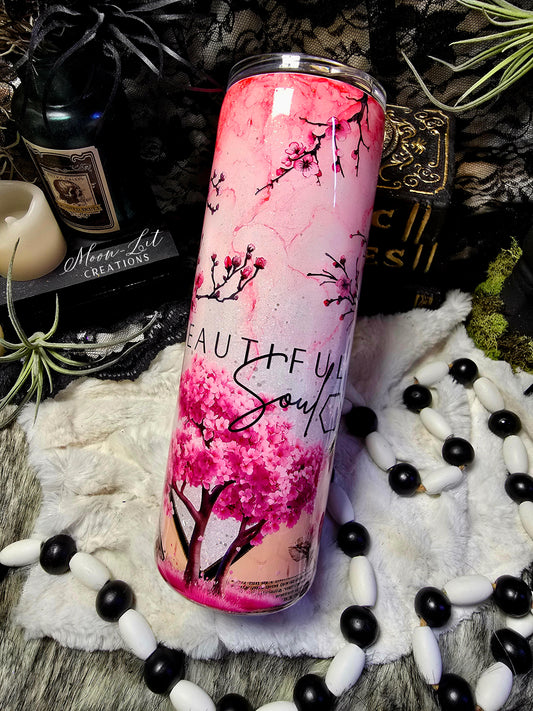 30oz Cherry blossom bee cup