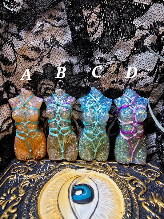 Shibari Goddess Keychain