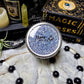Glow in the Dark powder Blue & Silver Ombred Rhinestoned Whiskey Tumbler (Ready to Ship)