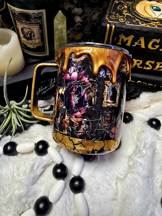 12oz Gothic Floral Coffee mug