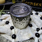 Gun Metal Black & Silver Ombred Rhinestoned Whiskey Tumbler (Ready to Ship)