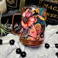 12oz Floral Steam punk coffee mug