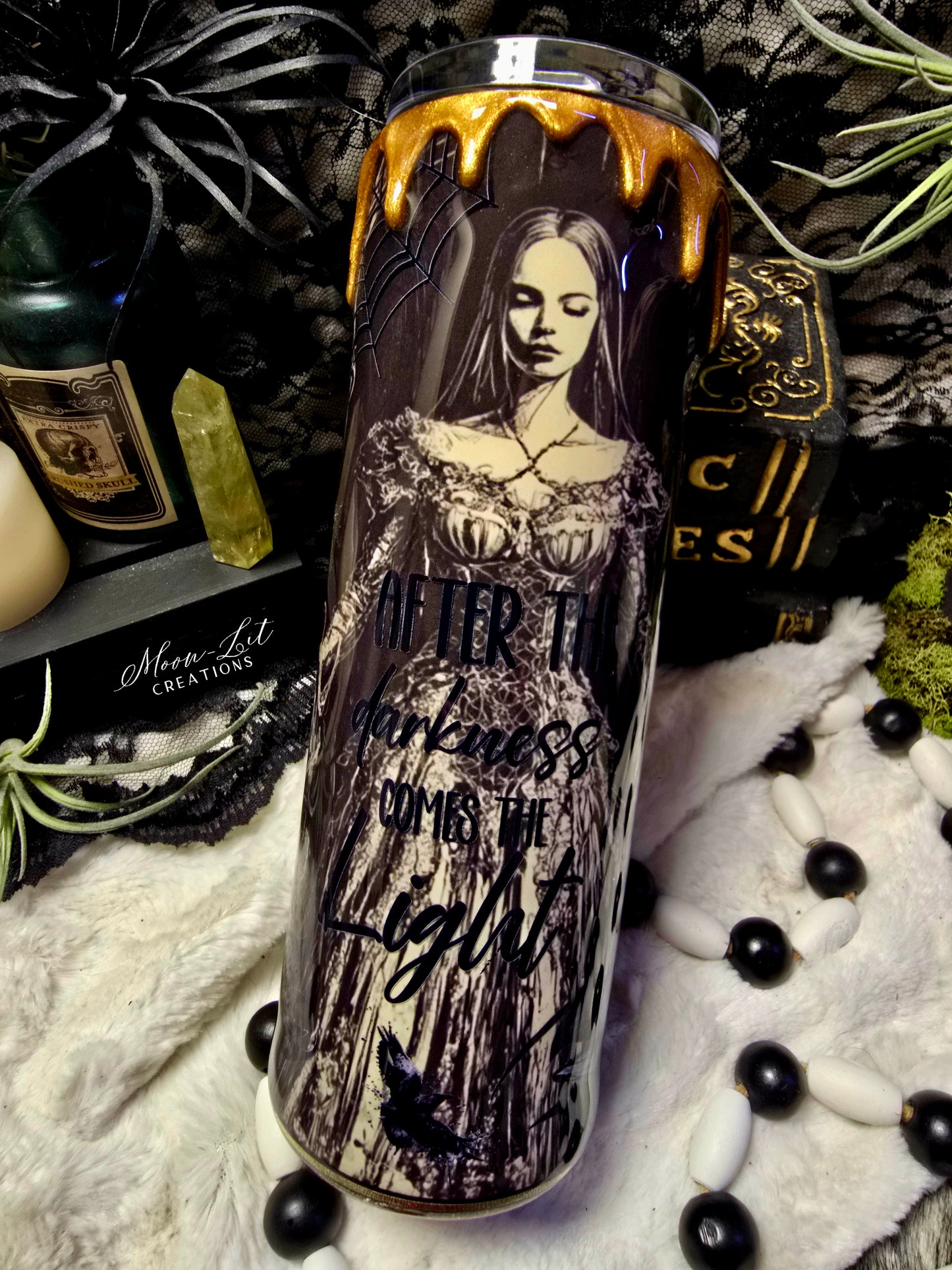 30oz Gothic Lady of the night cup