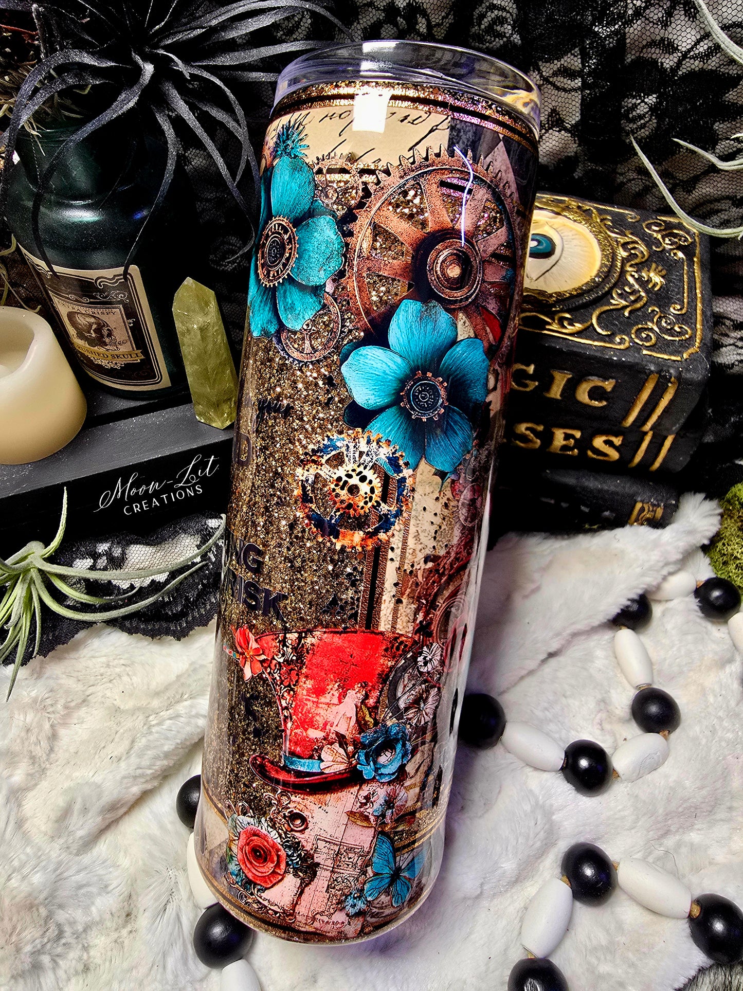 30oz Mad Hatter inspired cup