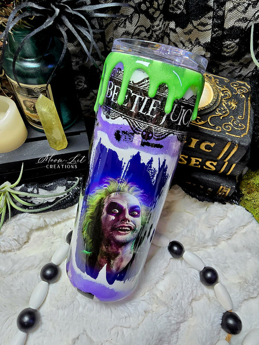 Beetle Juice Glow in the dark 20oz Cup (Ready to Ship)
