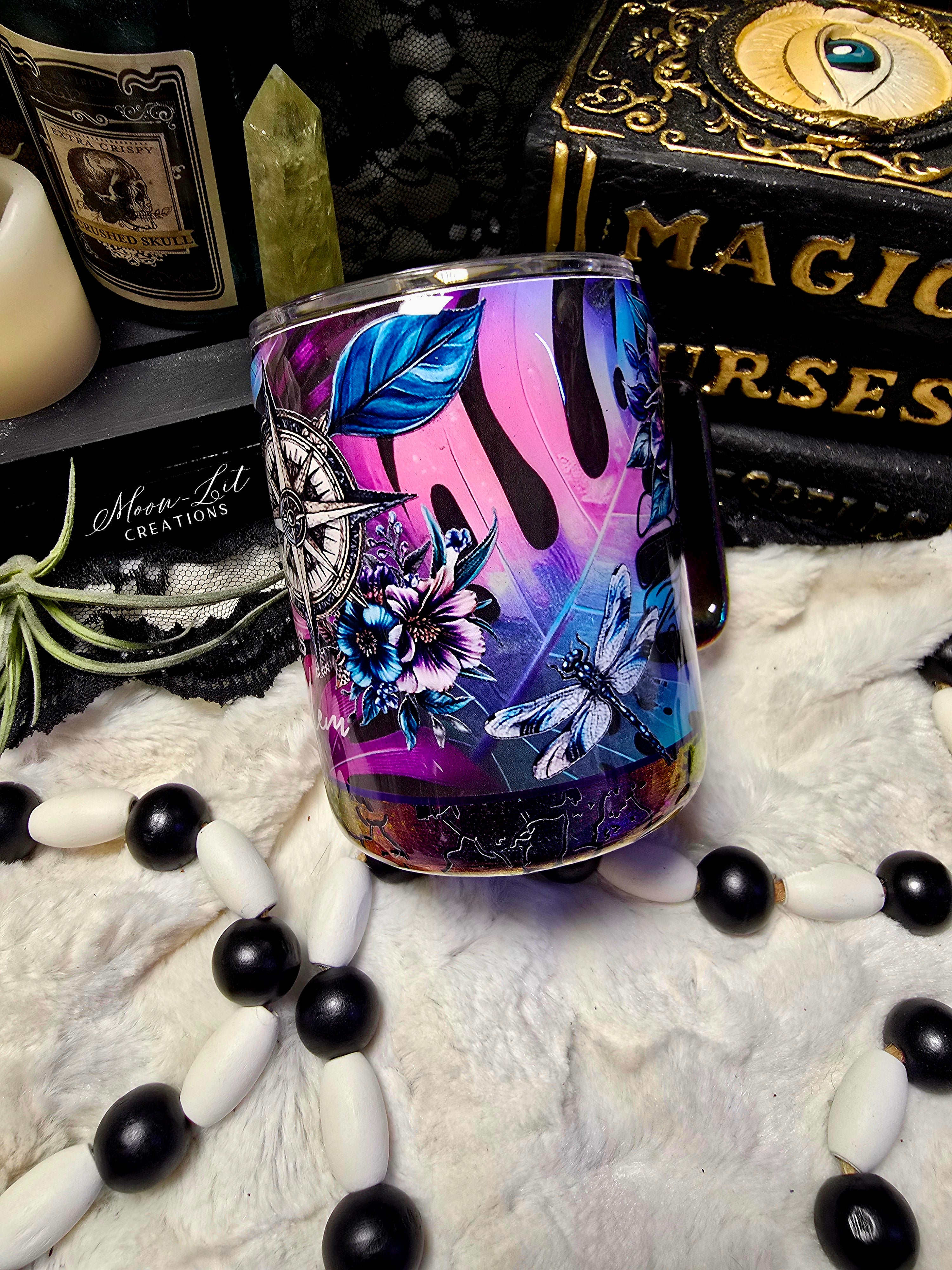 12oz Purple Muli shift plant coffee mug – Moon-LitCreations