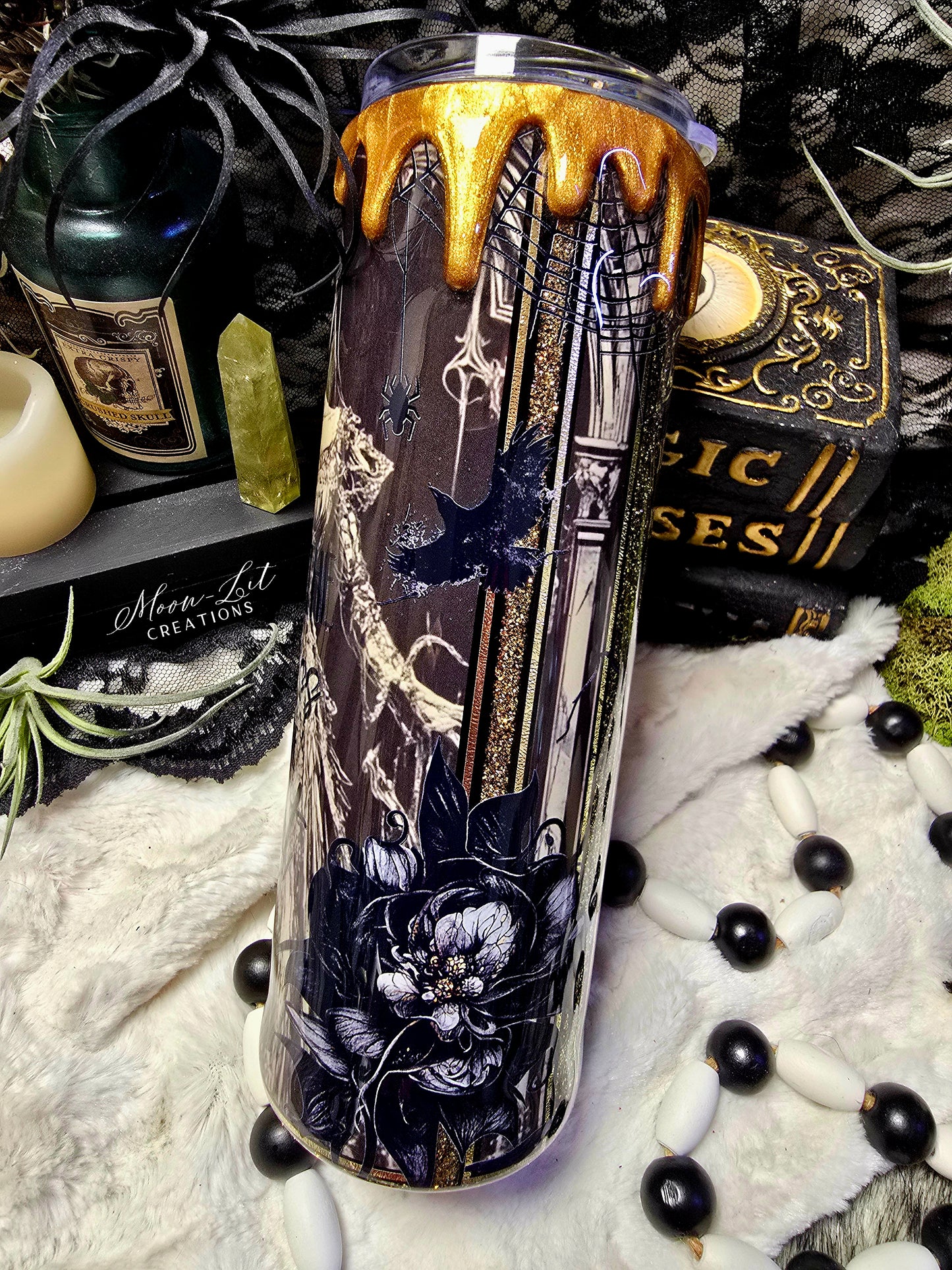 30oz Gothic Lady of the night cup