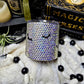 Moon & Bat Rhinestoned Whiskey Tumbler Cup (Ready to Ship)