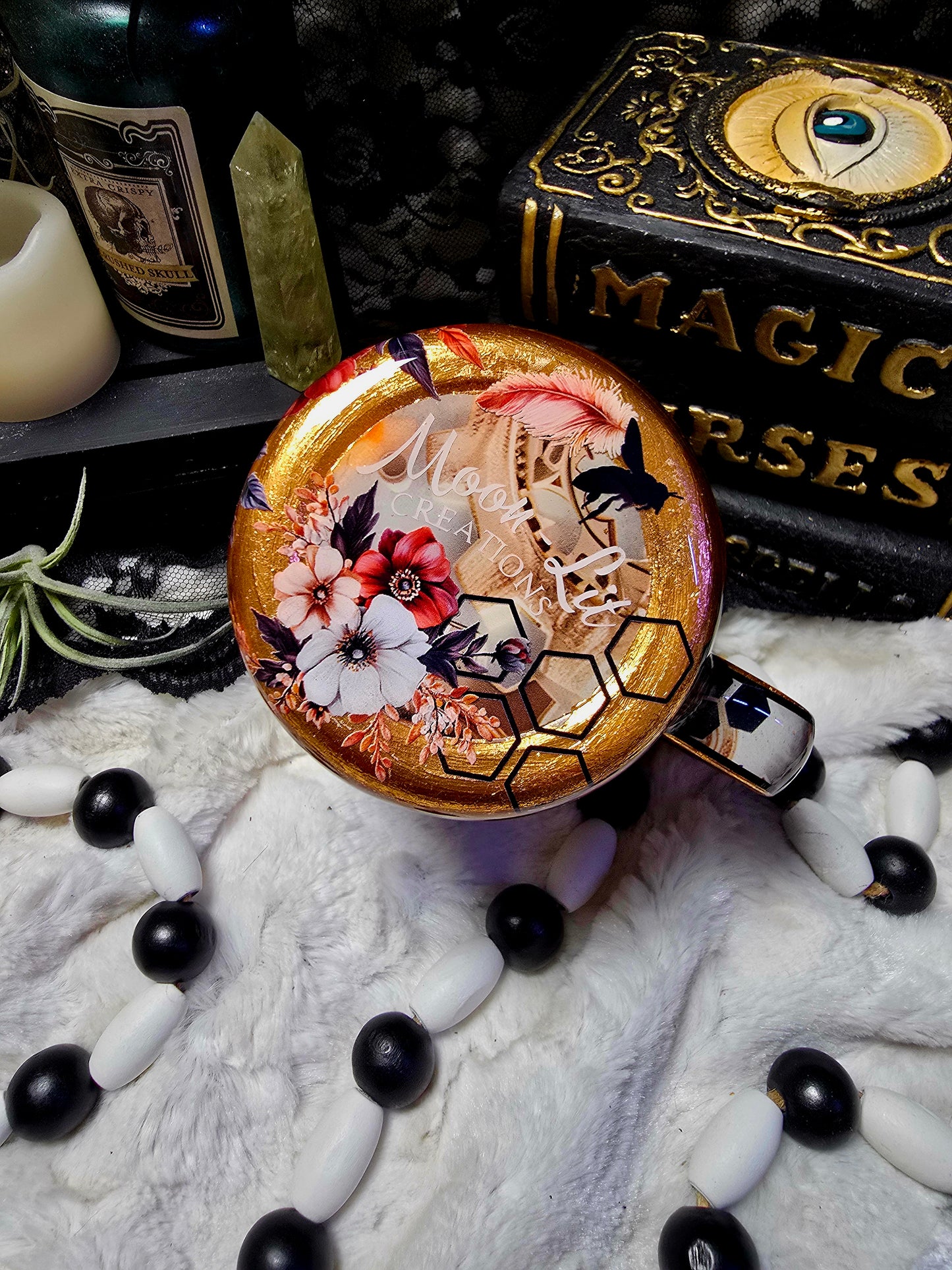 12oz Bee/Steam punk coffee cup