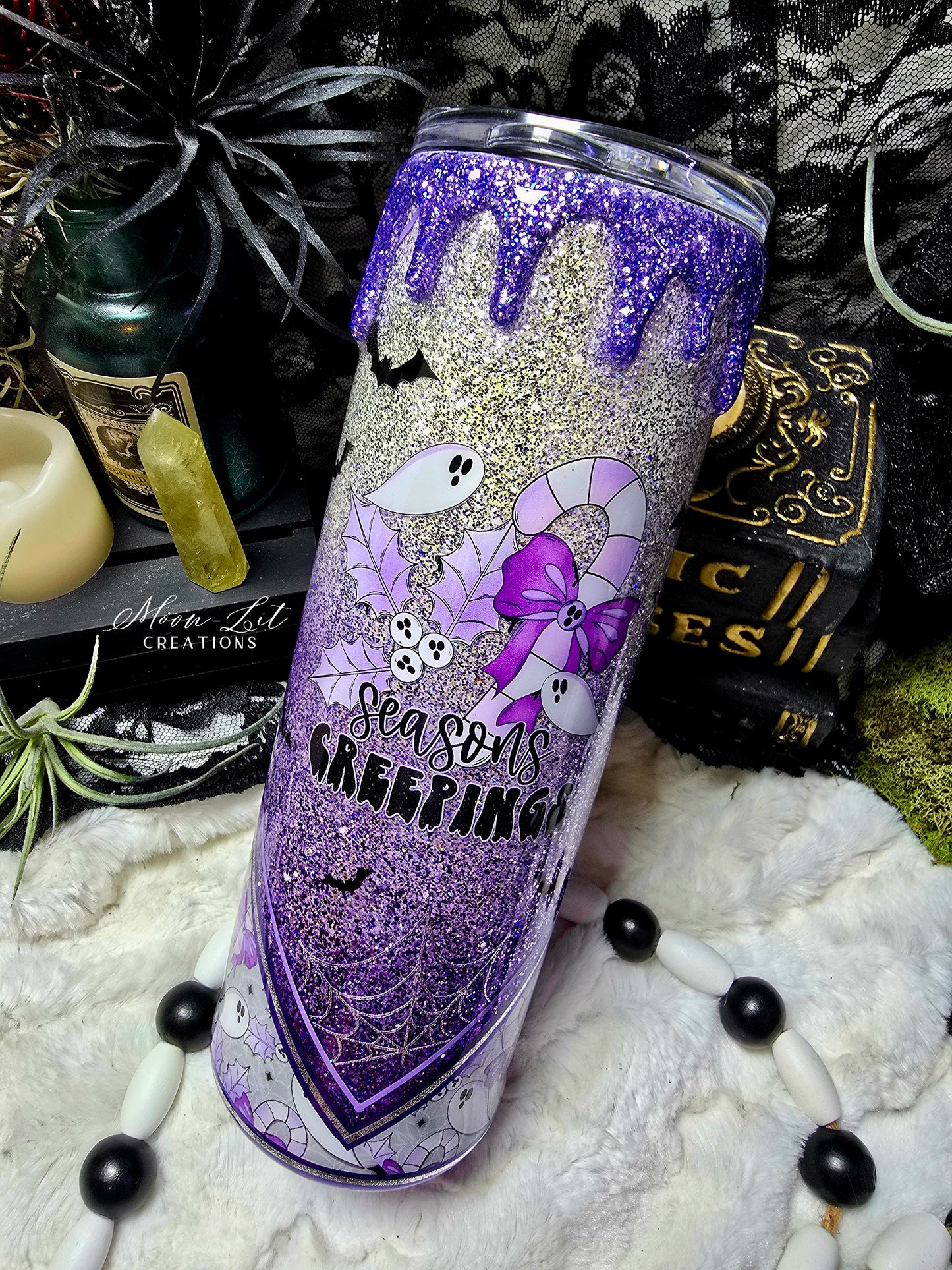 Purple Skoopy Candy Cane 30oz Cup (Ready to Ship)
