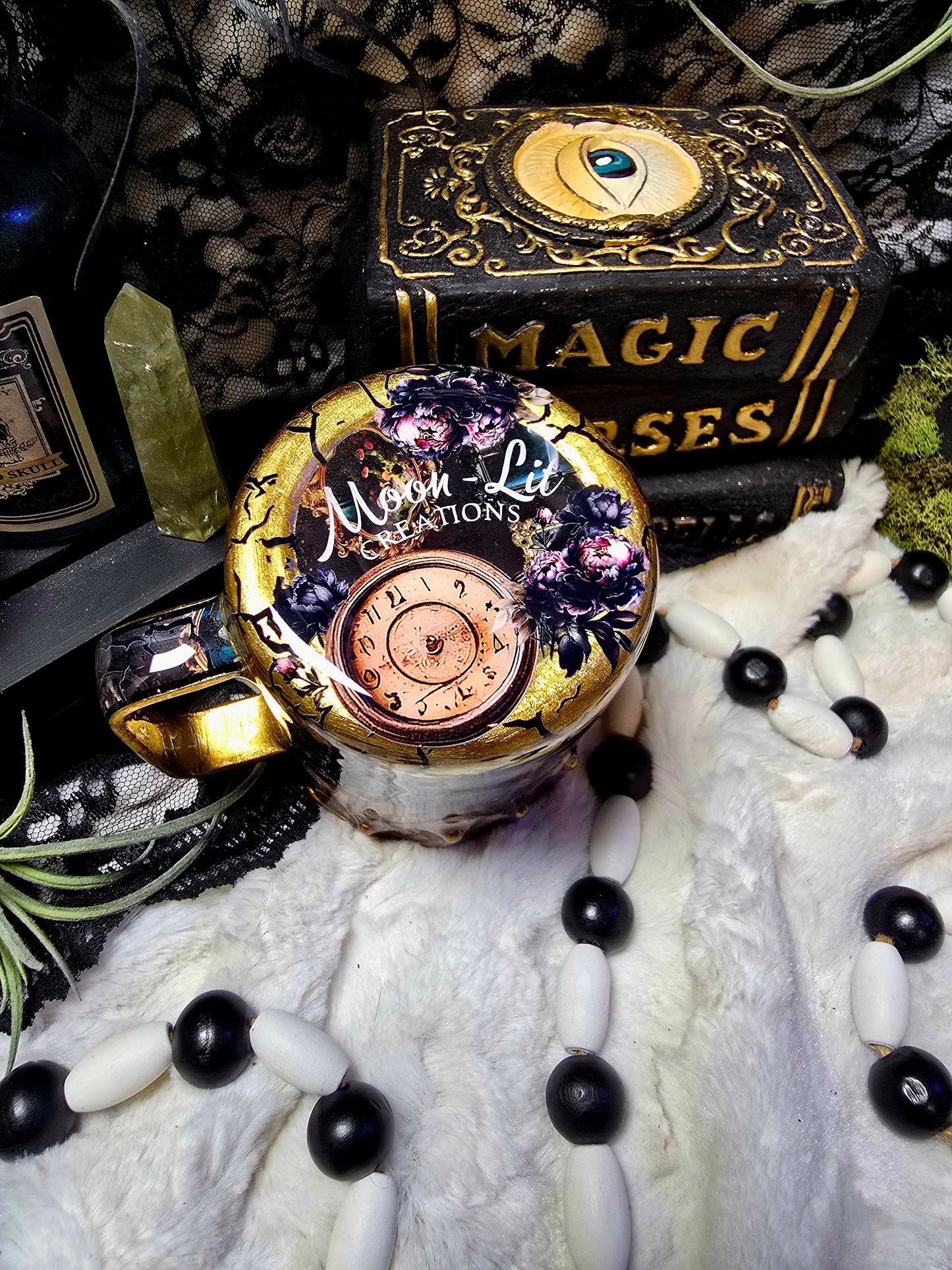 12oz Gothic Floral Coffee mug