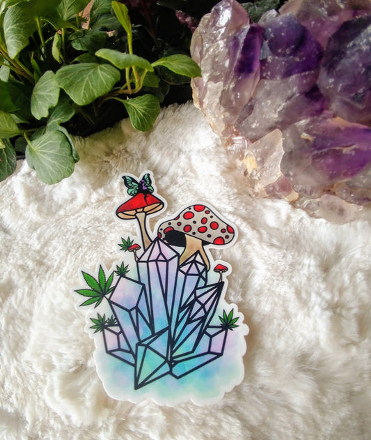 Crystal fairy sticker