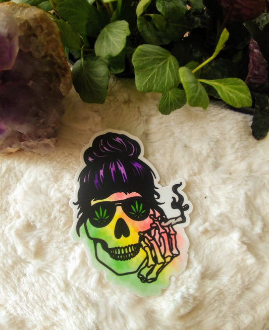 Smoking Skull sticker