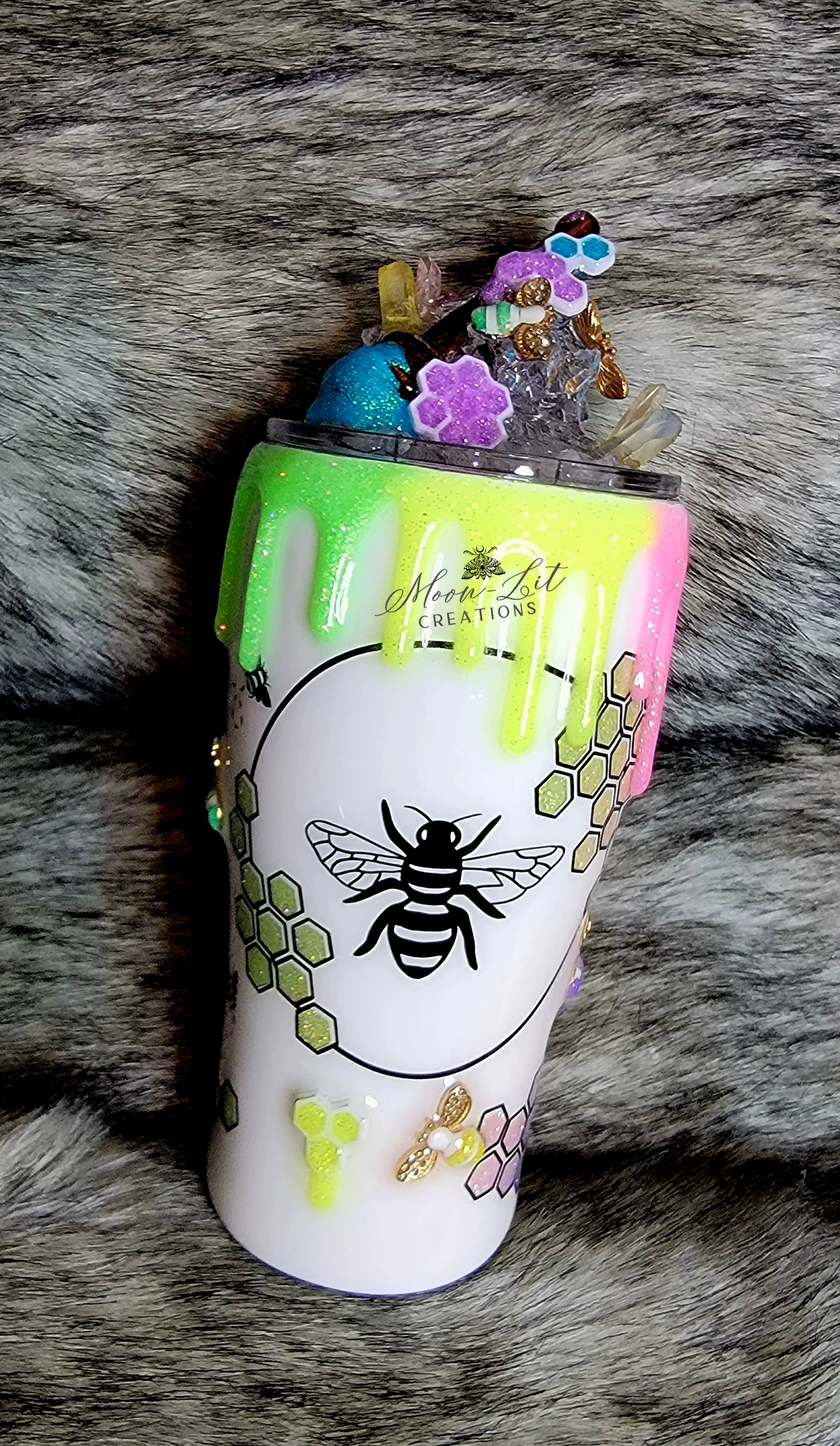 Bee Tumbler Personalized Bee Tumbler With Straw Bee Gifts -  in 2023