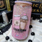 Pink Its Freezing Glass Snowglobe 12oz (Ready to Ship)