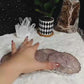 Morganite & Selenite Agate inspired coasters (set of 4)