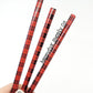 10" Red Buffalo Plaid Straws