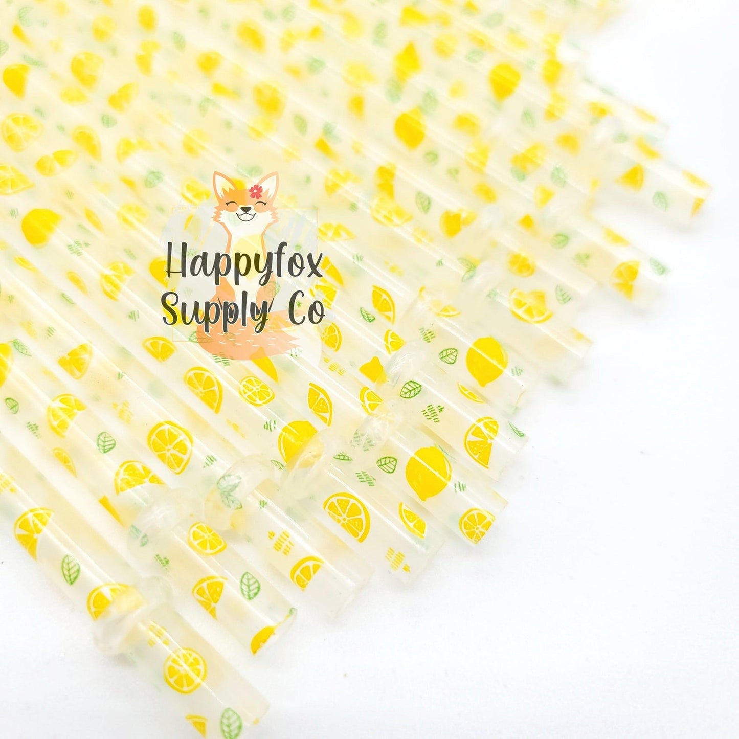 11" Lemon Straws
