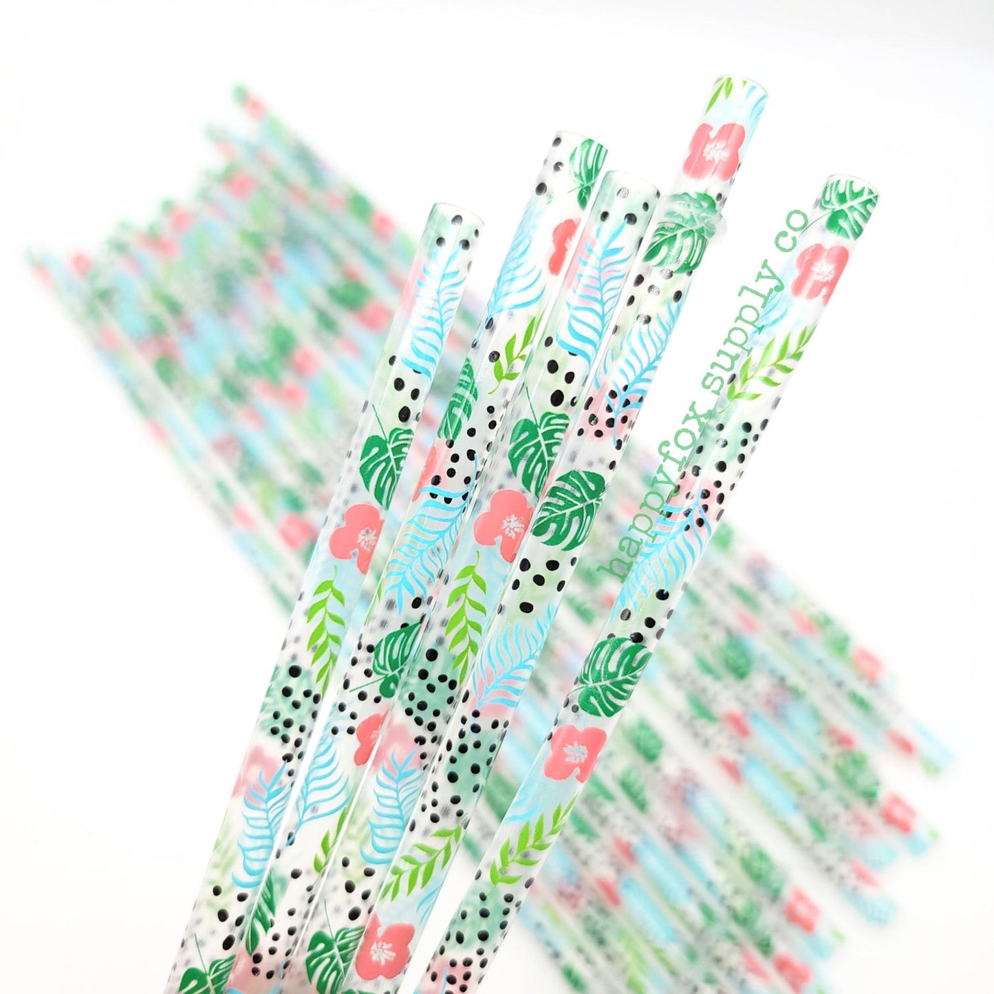 11" Tropical Straws