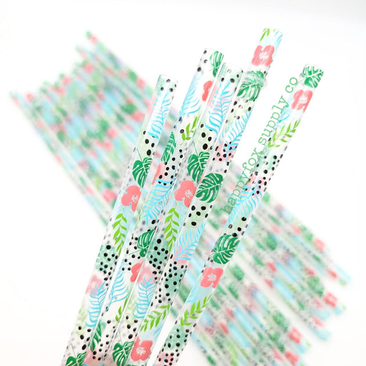 11" Tropical Straws