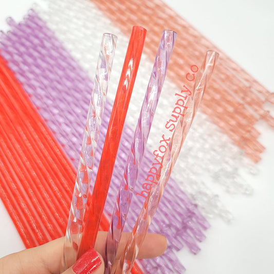 10" Swirl Straws