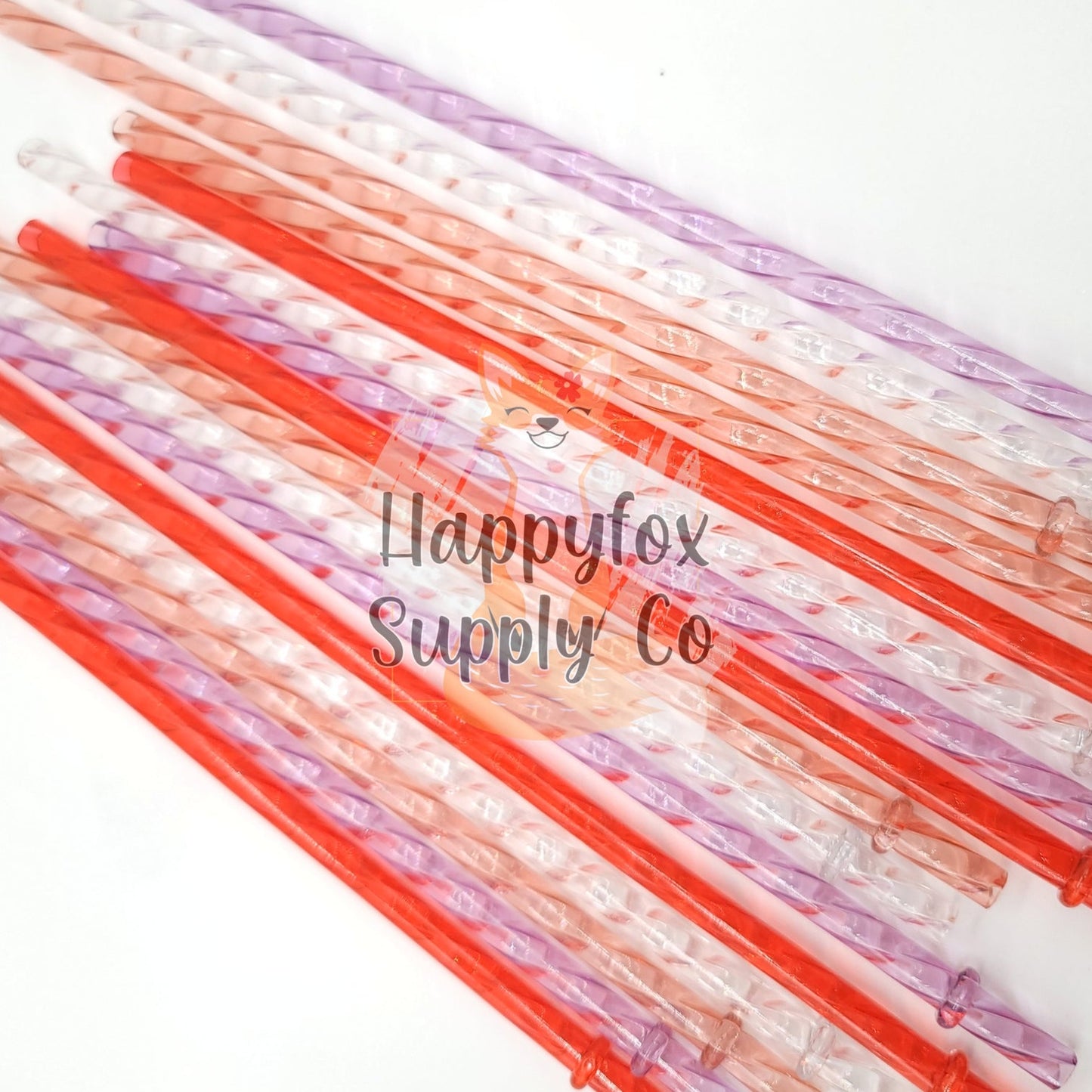 10" Swirl Straws