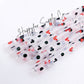 10" Mouse Black & Red Straws