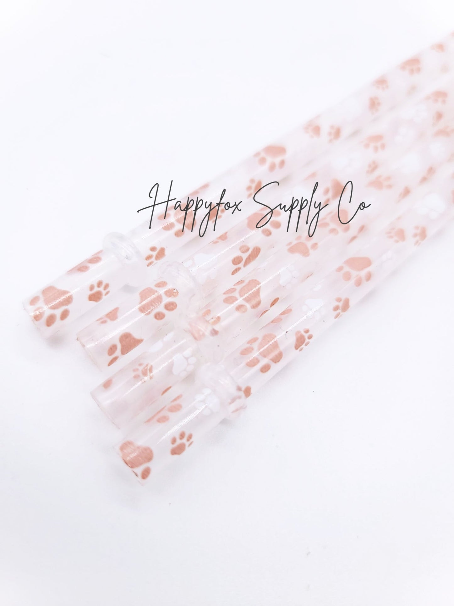 10" Paw Print Straws