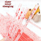 10" Blood Splater (Color Changing) Reausable Plastic Straw