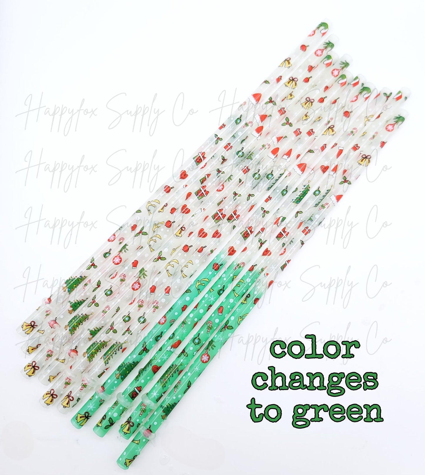 10" Color Changing Grouch Reusable Straw