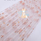 10" Pink Winter Reusable Plastic Straw