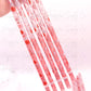 (Color Changing)  Red Rose Reusable plastic straw