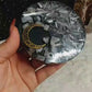 Rainbow Moonstone & Selenite coaster/ crystal charging plate